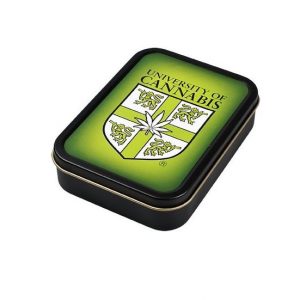 Cutie metalica University of Cannabis, 8x11cm