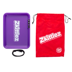 Tavita pentru rulat.,Zkittlez GlowTray - Purple, 28 x 21.5 x 3cm