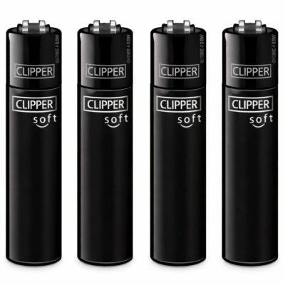 Set brichete Clipper Classic, Micro Soft Touch All Black, 4 buc.