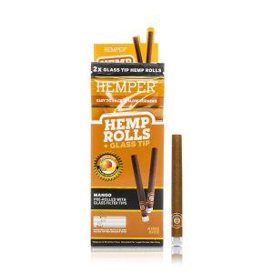 Conuri pre-rulate HEMPER Mango, KS 100mm + Filtru Sticla- 2 buc.