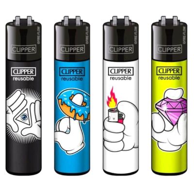 Set brichete clipper, Classic Cartoon Hands, 4 buc.