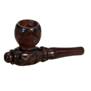 Pipa sculptata manual din lemn, 77mm