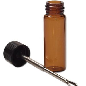 Recipient Depozitare sticla cu Lingurita Telescopica, 4ml, Teletoot, Transparent
